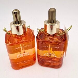 Sand + Fog Orange Blossom & Citrus Blossom Eau de Parfum Oil Set 1.7oz 2pk New
